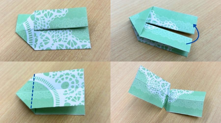 リボン型箸置きの折り方2