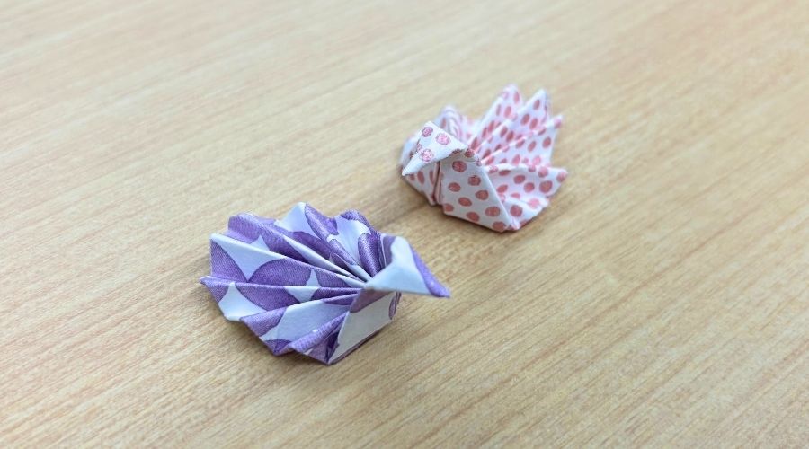 鶴型箸置き完成