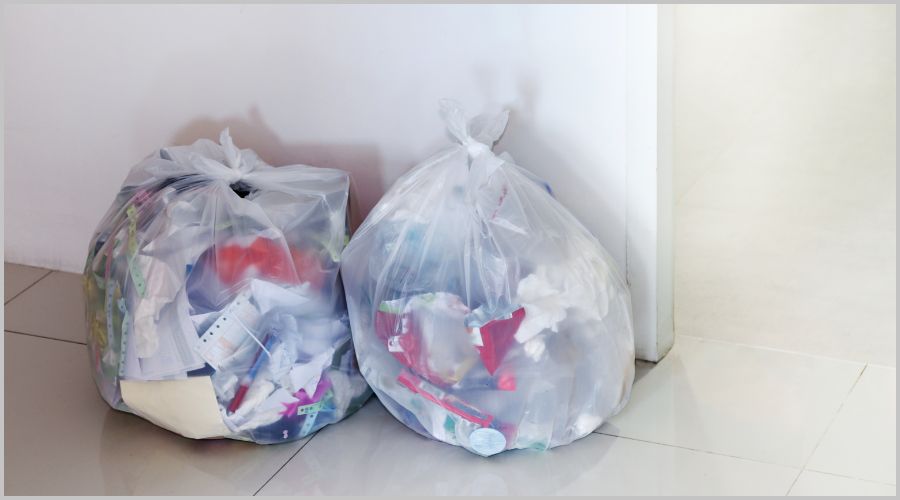 パンパンなゴミ袋の結び方のポイント