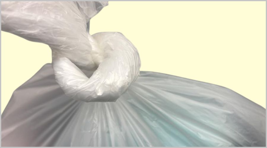 ねじって結ぶゴミ袋の結び方