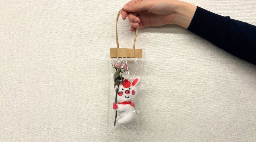 プレゼント用のラッピングアレンジ②