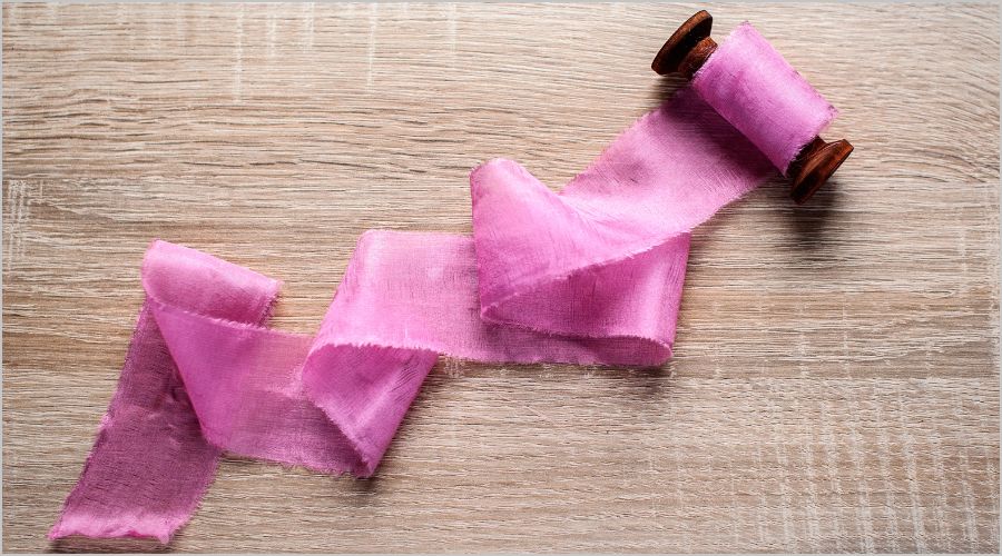 天然繊維リボン（綿・麻・ウール）に適した接着系処理