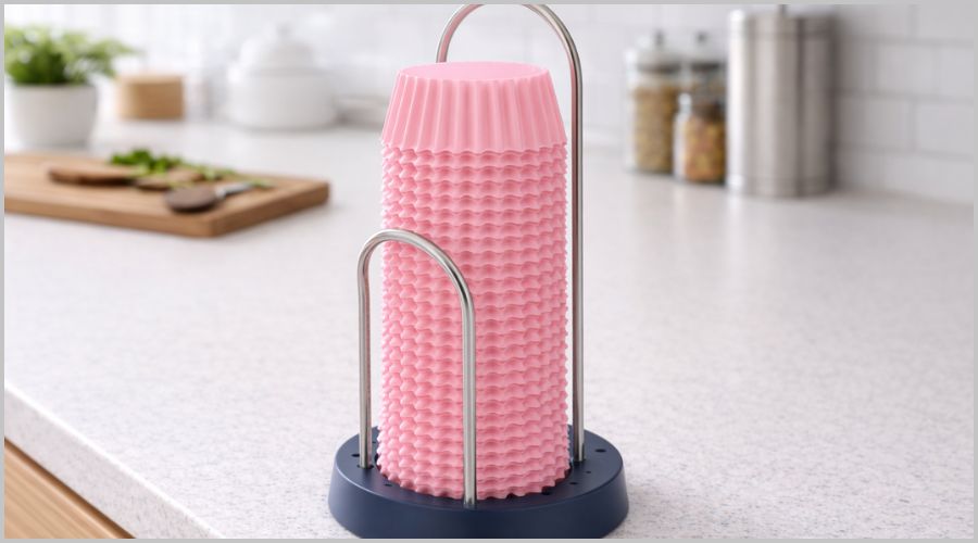 積み重ねできる収納ケースで縦方向を活用する