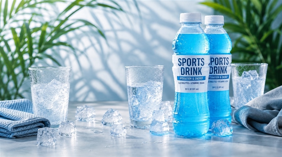塩分と糖分をバランスよく含むスポーツドリンク