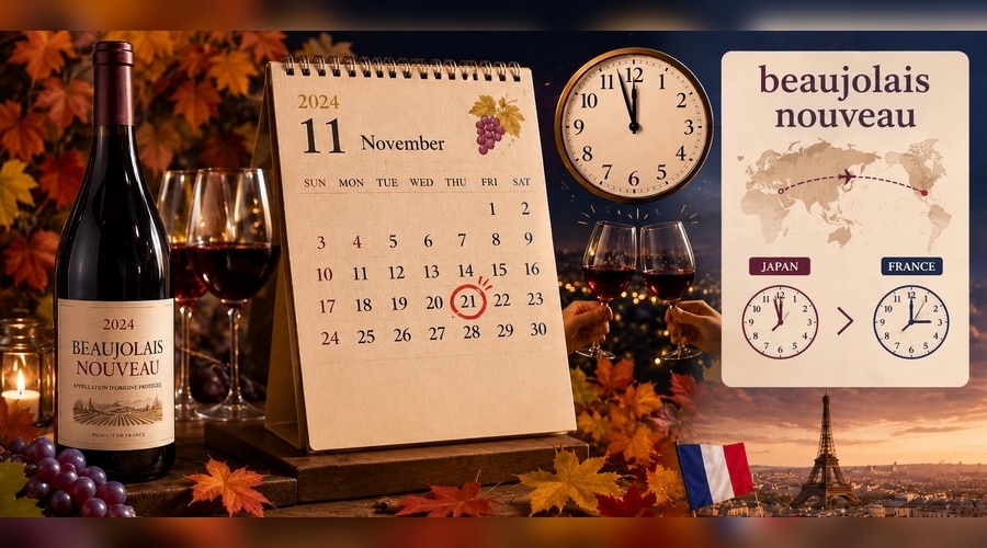 ボジョレーヌーヴォーの解禁日は毎年11月の第3木曜日