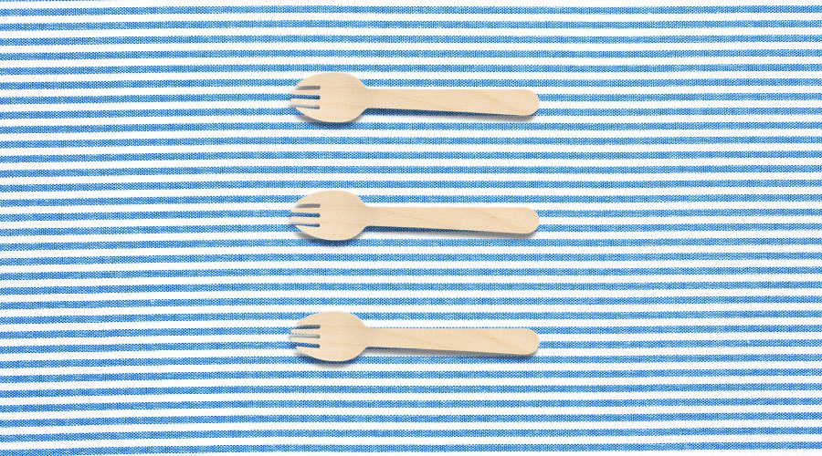 木製先割れスプーン