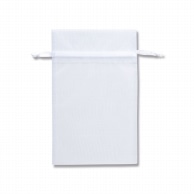 HEIKO オーガンジーバッグ 平袋タイプ L ホワイト(WH) 10枚（L）
