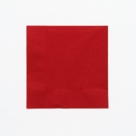 オリエンタル紙業 カラー紙ナプキン 2プライナプキン イタリアンレッド 約25cm 50枚/袋（約25cm / イタリアンレッド）