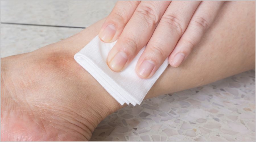 切り傷には圧迫