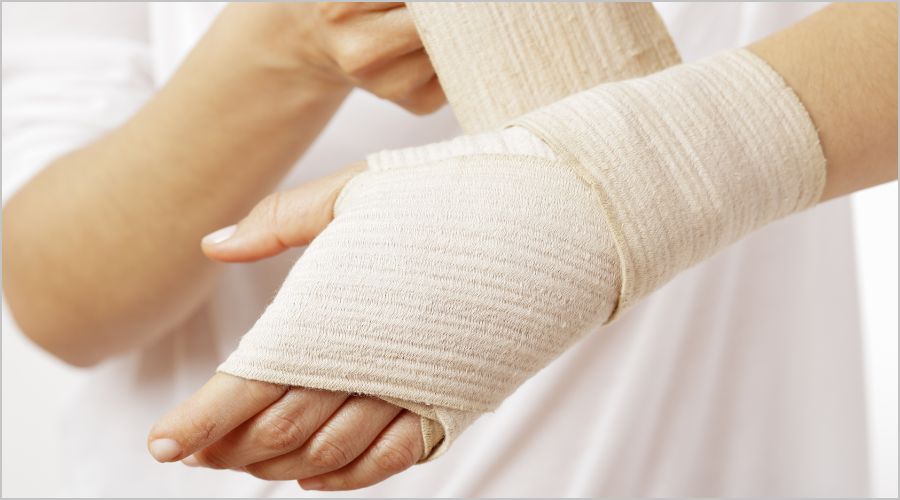 包帯の巻き方