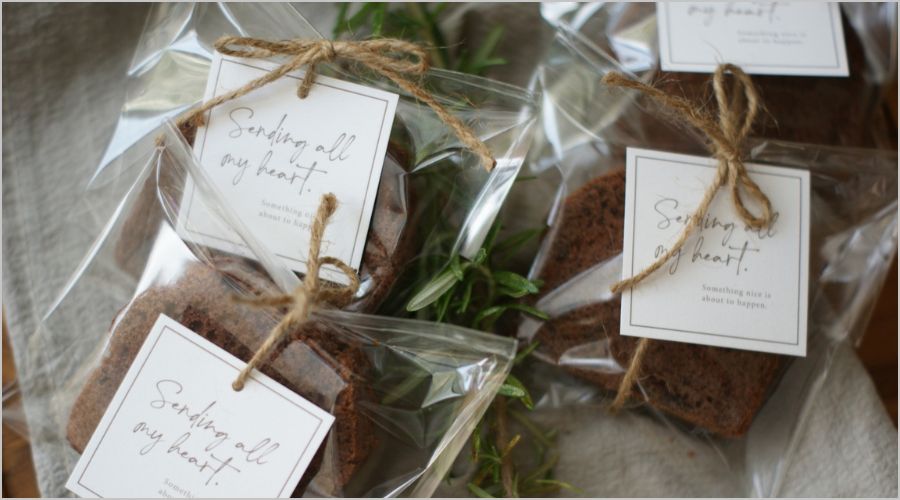 透明袋×麻紐ラッピング