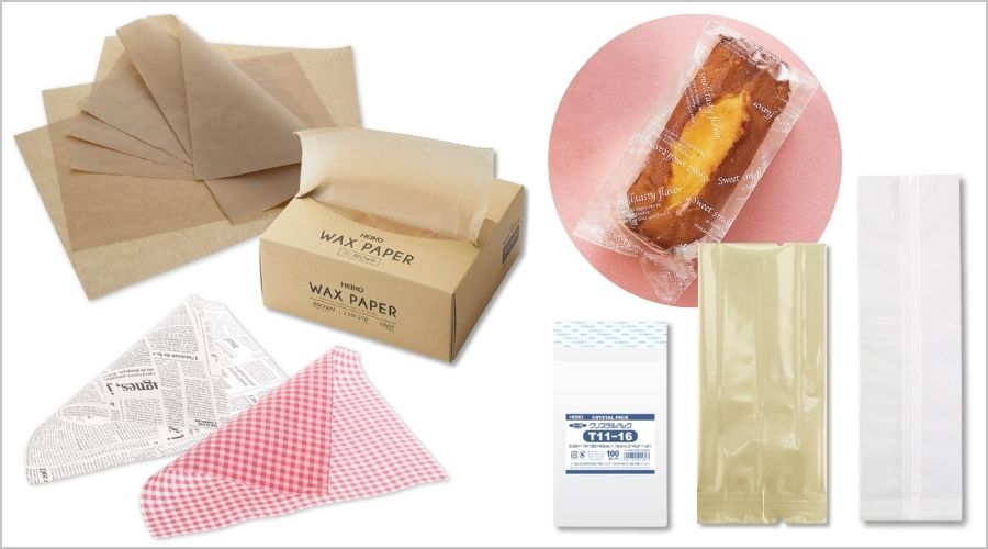 ワックスペーパーと透明袋の選び方