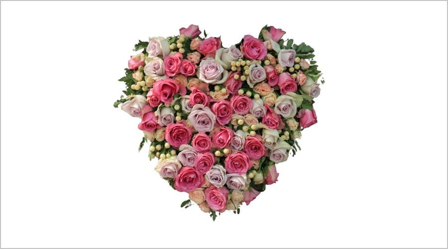 ハート型やリング型のオアシスを使ったギフトアレンジ