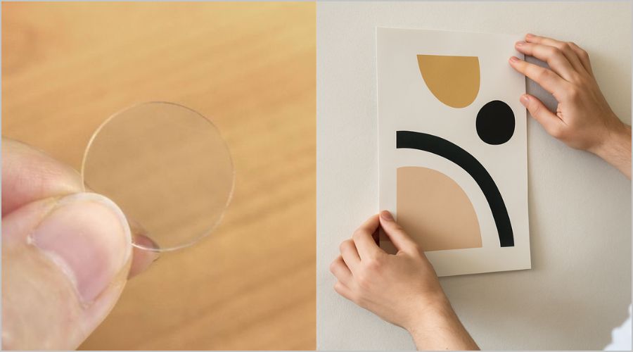 超簡単!粘着ピンを使った壁に傷をつけない貼り方