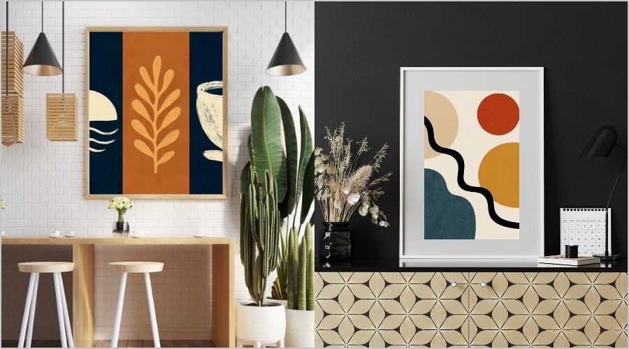 ポスターパネルを使ったシンプルでおしゃれな飾り方