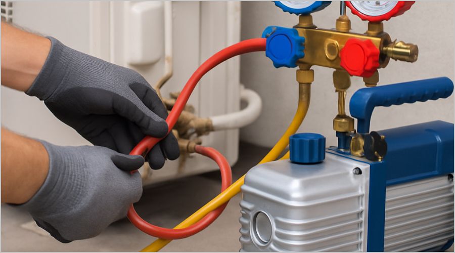 ステップ2:真空ポンプの接続