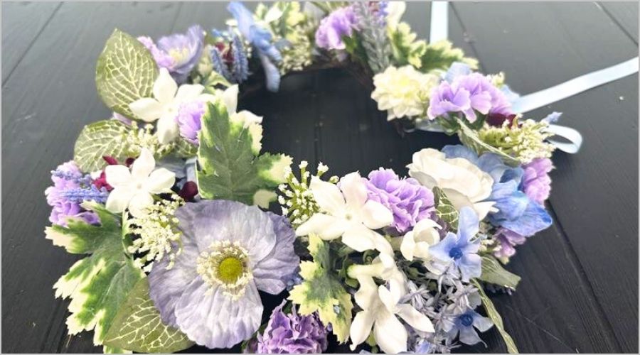 花かんむりをプロのように仕上げる固定の工夫とポイント
