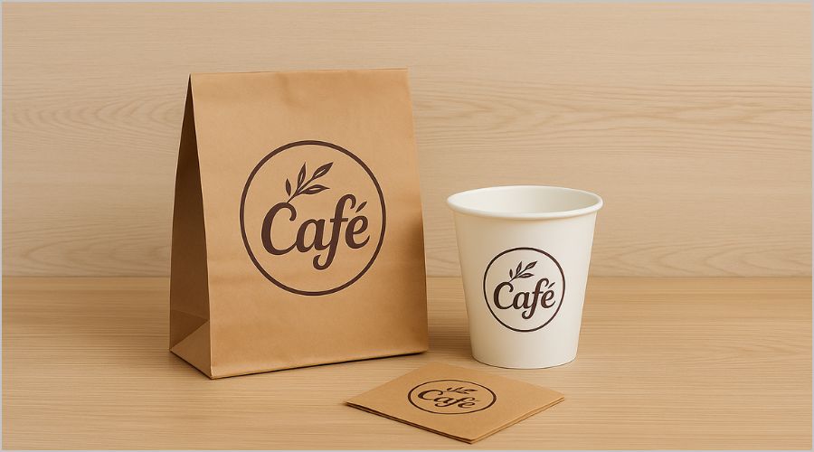 店舗の世界観を反映したオリジナル資材の活用