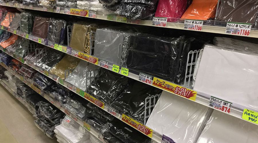 5.横一列に陳列するとき